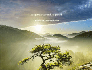 An image of he front cover of Issue 5 of the website, Forgotten Ground Regained's, quarterly poetry journal,